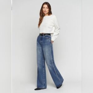 Reformatiom Cary High Rise Slouchy Wide Leg Jeans